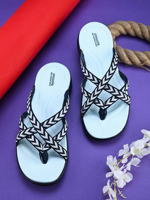 women blue slip on sandal - 21349422 - Very Small Image - 1
