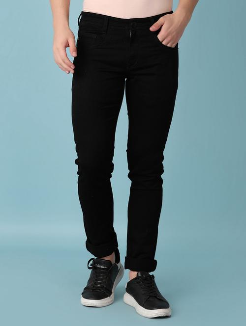 men mid rise plain slim fit jean - 21353942 - Very Small Image - 1