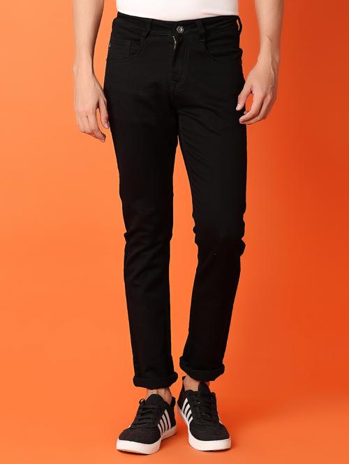 men mid rise plain slim fit jean - 21365610 - Very Small Image - 1