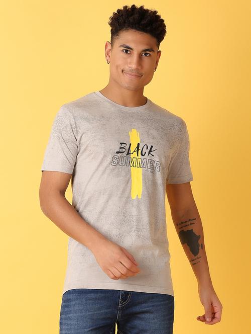 men front print short sleeve t-shirt - 21374787 - Very Small Image - 1