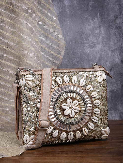 women cotton embellished sling bag - 21466981 - Very Small Image - 1