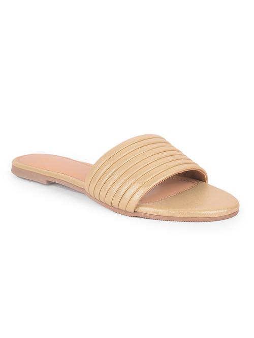 women gold slip on sandal - 21467290 - Very Small Image - 1