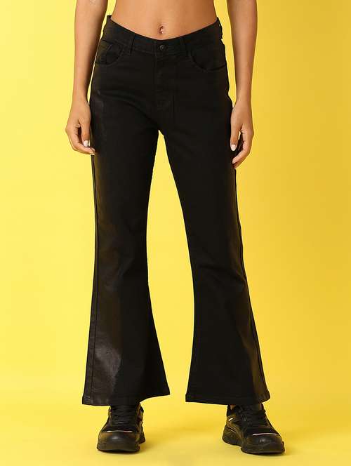 women solid mid rise bootcut jean - 21489440 - Very Small Image - 1