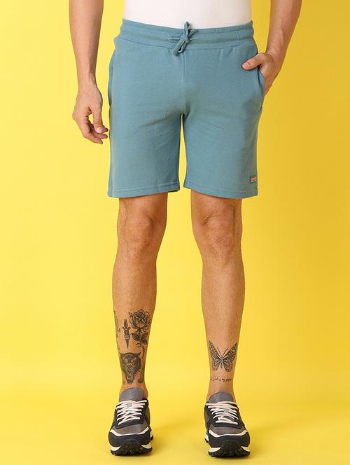 men ai aqua solid shorts - 21490300 - Very Small Image - 1