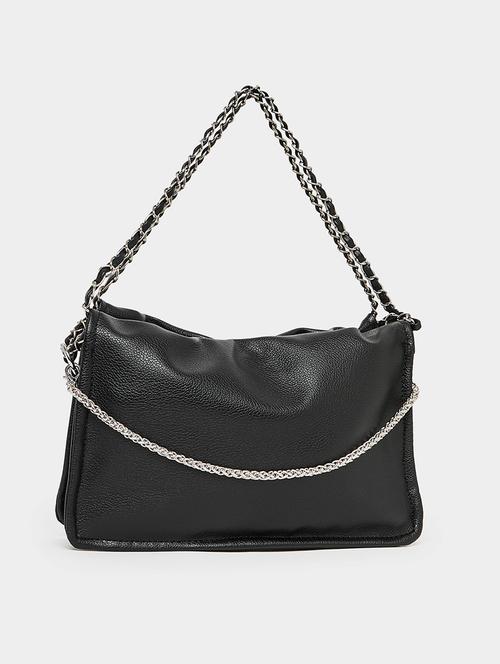 women black solid handbag - 21510719 - Very Small Image - 1