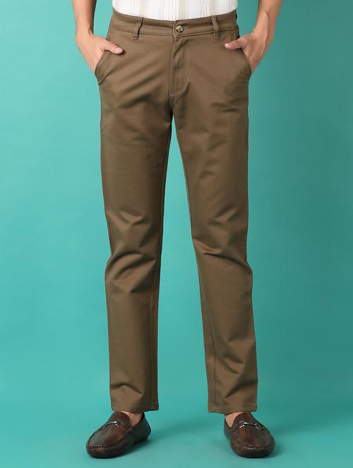 men mid rise solid chinos - 21533993 - Very Small Image - 1