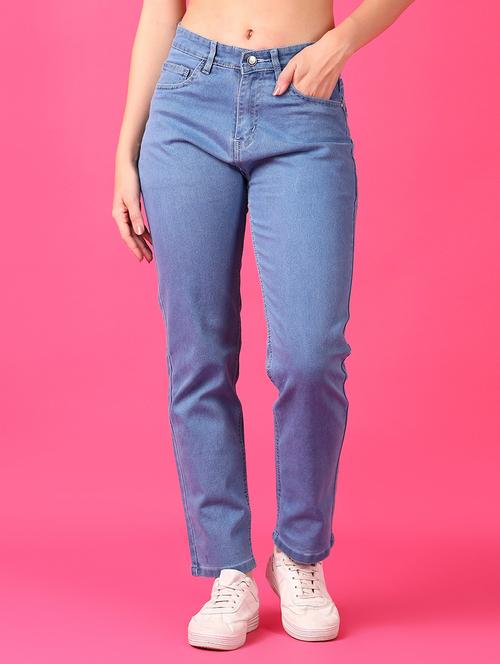 women plain mid rise denim jeans - 21551537 - Very Small Image - 1