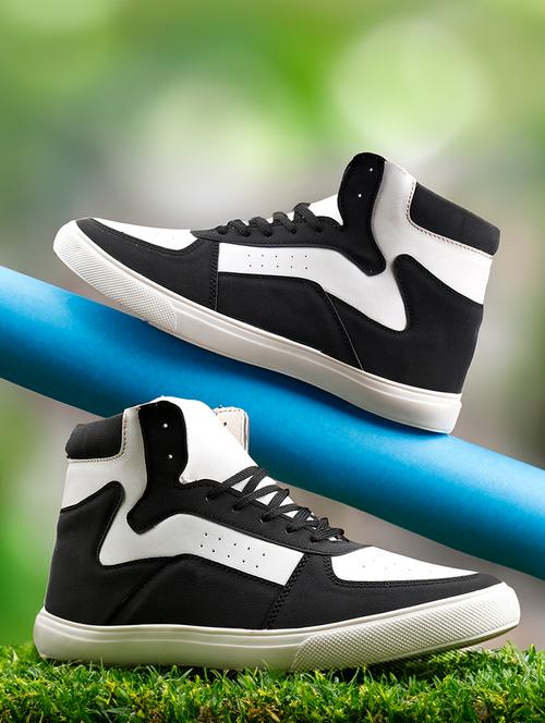 men color block lace up sneakers - 21555170 - Very Small Image - 1