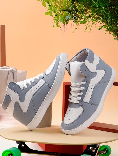 men color block lace up sneakers - 21555188 - Very Small Image - 1