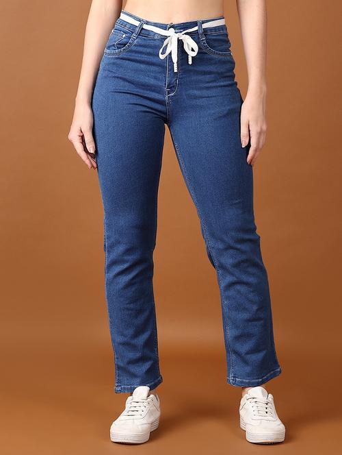 women solid mid rise denim jeans - 21559026 - Very Small Image - 1
