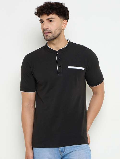 men solid short sleeve regular fit plain t-shirt - 21574939 - Very Small Image - 1