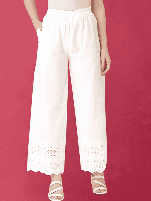 women self design flared palazzo - 21579988 - Very Small Image - 1