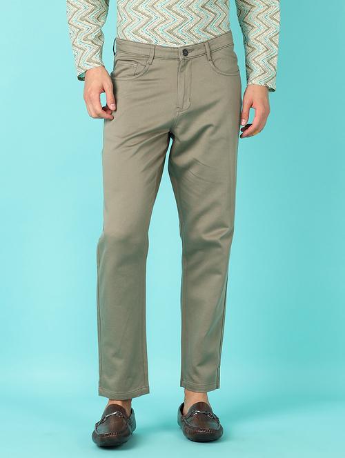 men mid rise solid chinos - 21620394 - Very Small Image - 1