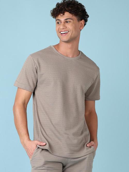 men solid short sleeve regular fit t-shirt - 21620399 - Very Small Image - 1