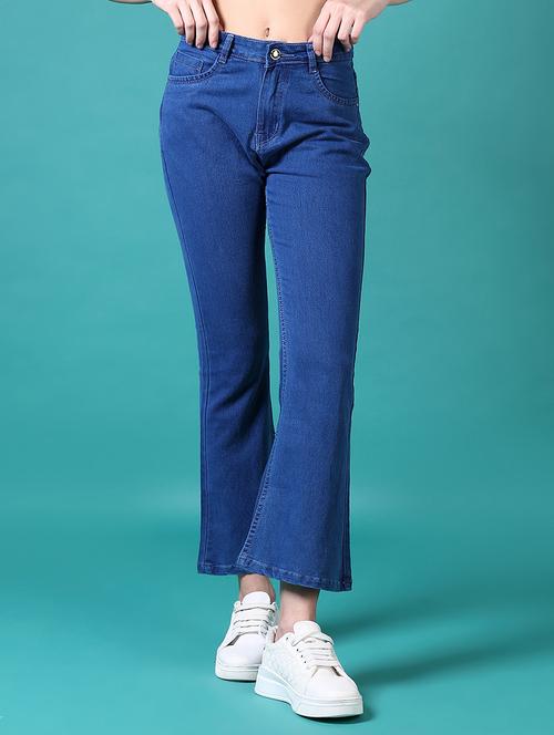 women solid mid rise bootcut jean - 21638359 - Very Small Image - 1