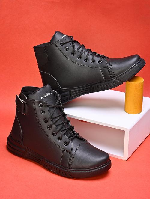 men black lace up boots - 21647358 - Very Small Image - 1