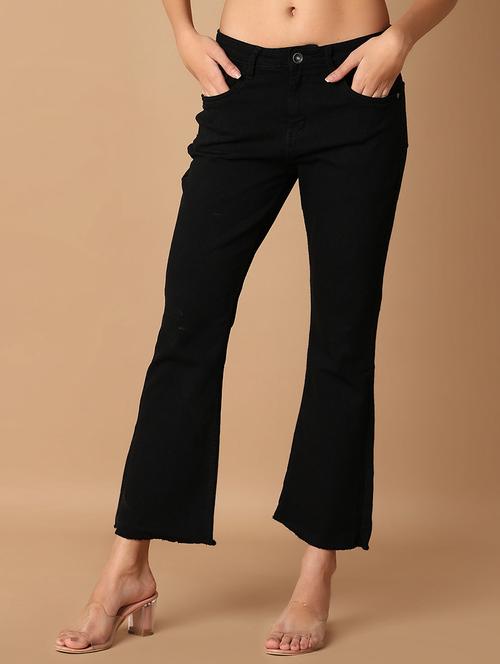 women black plain bootcut jeans - 21651575 - Very Small Image - 1