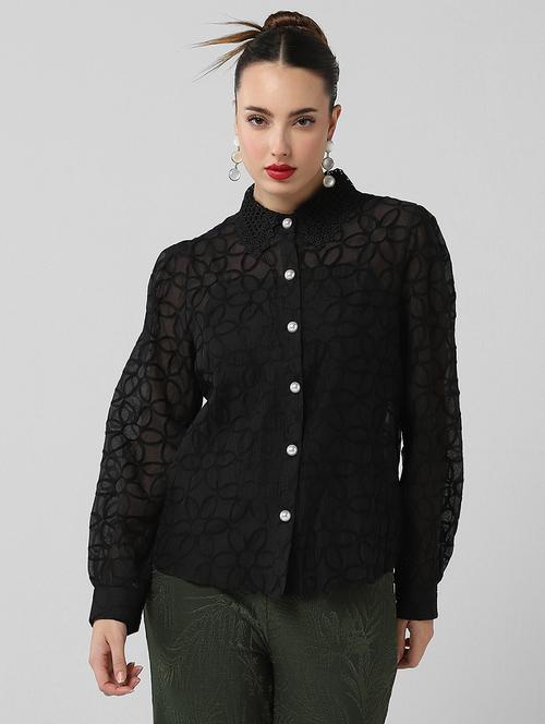 women self designed collared shirt with slip - 21661703 - Very Small Image - 1