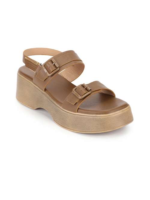 women brown back strap sandal - 21705374 - Very Small Image - 1