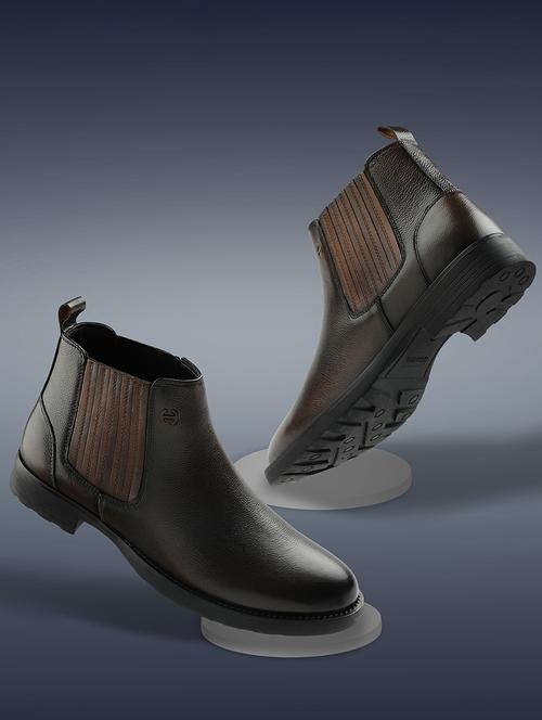 men brown slip on boots - 21714110 - Very Small Image - 1