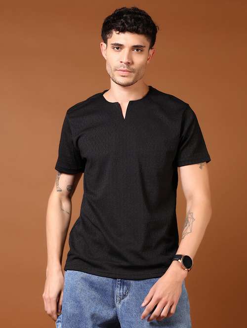 men solid short sleeve t-shirt - 21718136 - Very Small Image - 1