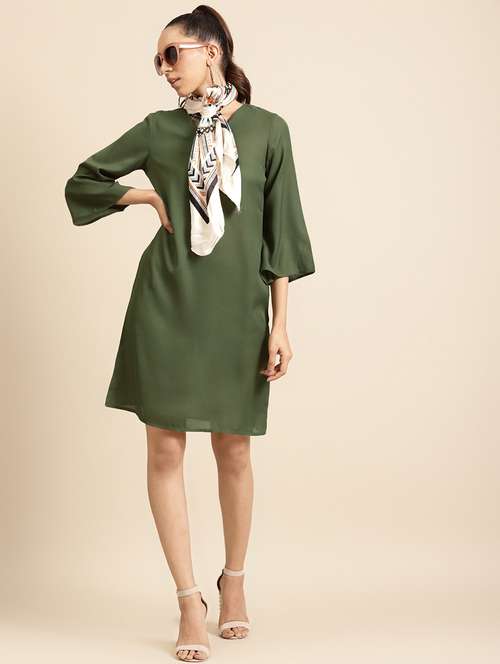 women solid sheath dress - 21730297 - Very Small Image - 1