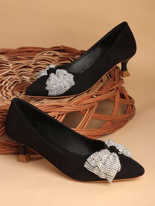 women black slip on pump - 21740069 - Very Small Image - 1
