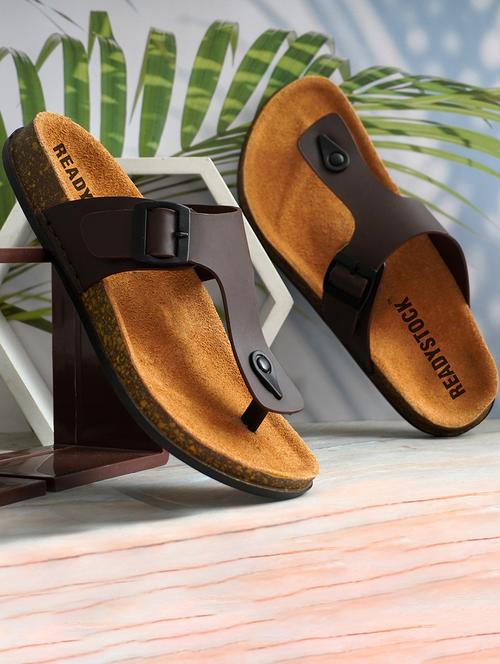 men solid toe seperator sandal - 21743548 - Very Small Image - 1