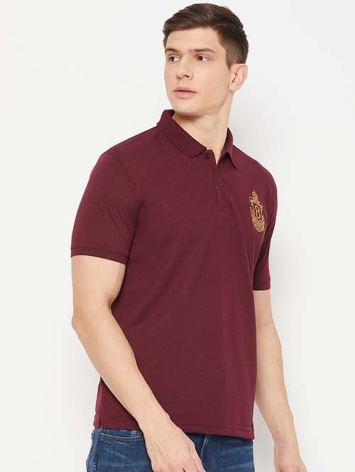 men short sleeves placement print polo t-shirt - 21746054 - Very Small Image - 1