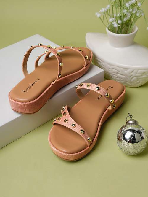 women pink slip on sandals - 21748362 - Very Small Image - 1