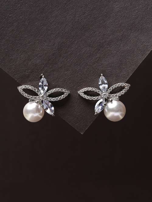 women stone studded stud earrings - 21750824 - Very Small Image - 1