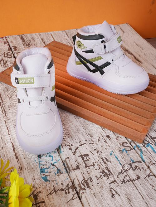 boys white solid velcro sneaker - 21750901 - Very Small Image - 1