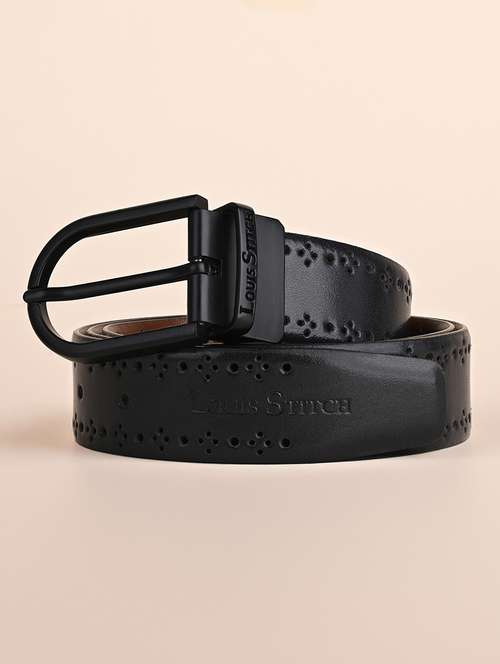 men pin buckle reversible leather belt - 21762001 - Very Small Image - 1