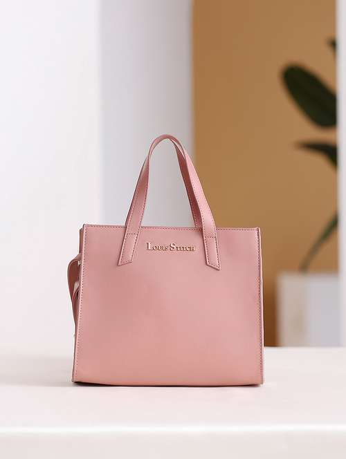 women pink solid handbag - 21768096 - Very Small Image - 1