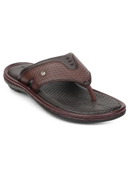 men brown toe separator slipper - 21794157 - Very Small Image - 1