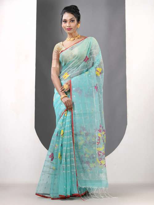 women self design handloom saree with blouse - 21839628 - Very Small Image - 1