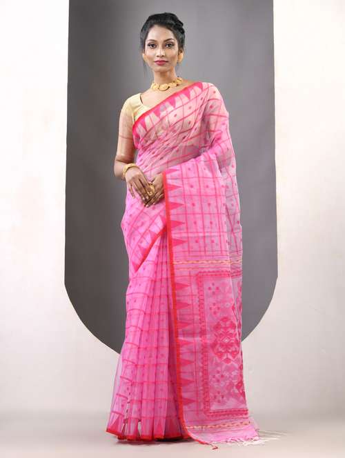 women self design handloom saree with blouse - 21839641 - Very Small Image - 1