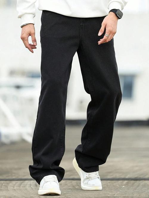 men solid mid rise baggy jean - 21905884 - Very Small Image - 1