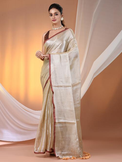 women solid casual wear saree with blouse - 21908335 - Very Small Image - 1