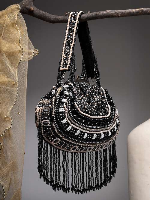 women embellished clutch with detachable chain - 21918643 - Very Small Image - 1