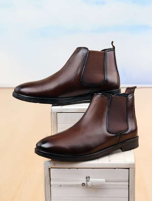 men solid slip on boot - 21931629 - Very Small Image - 1