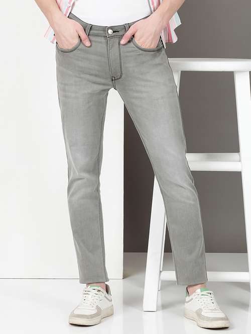 men washed mid rise full length jeans - 21940439 - Very Small Image - 1