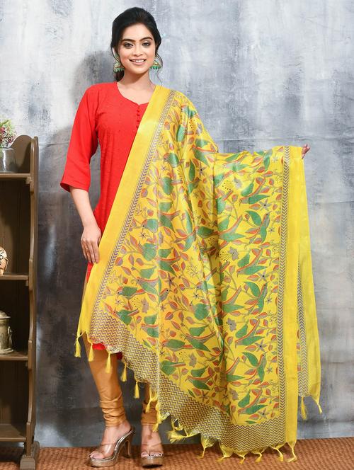 women kantha printed dupatta - 21965842 - Very Small Image - 1