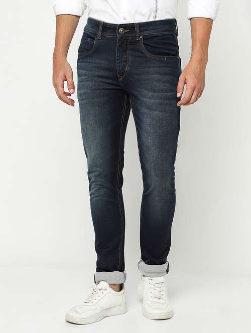 men solid mid rise slim fit jeans - 21984524 - Very Small Image - 1