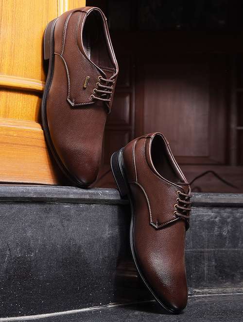 men brown lace-up derby - 22029193 - Very Small Image - 1