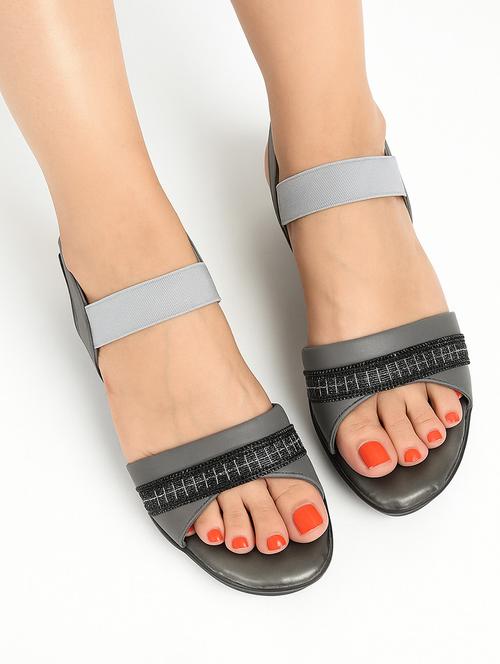 women solid back strap wedges - 22029515 - Very Small Image - 1