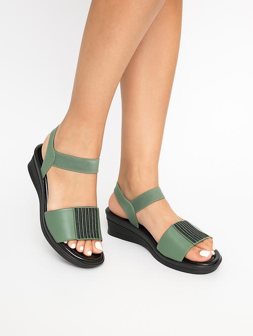 women solid back strap wedges - 22029519 - Very Small Image - 1