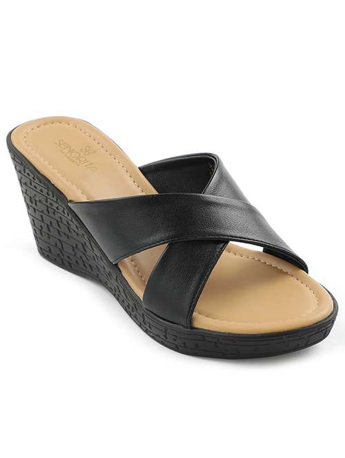 women solid slip on wedge - 22030170 - Very Small Image - 1