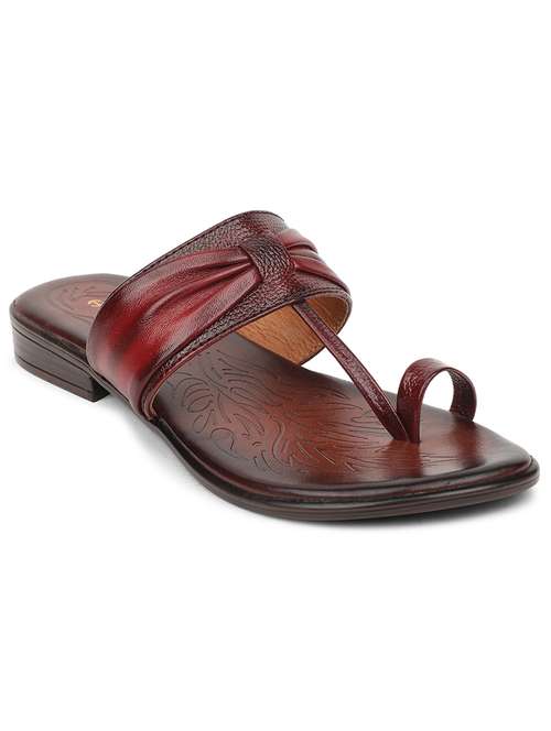 women solid slip on flat sandal - 22030192 - Very Small Image - 1
