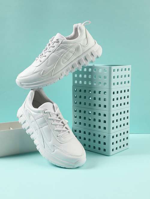 kids solid lace up uniform shoes - 22030443 - Very Small Image - 1
